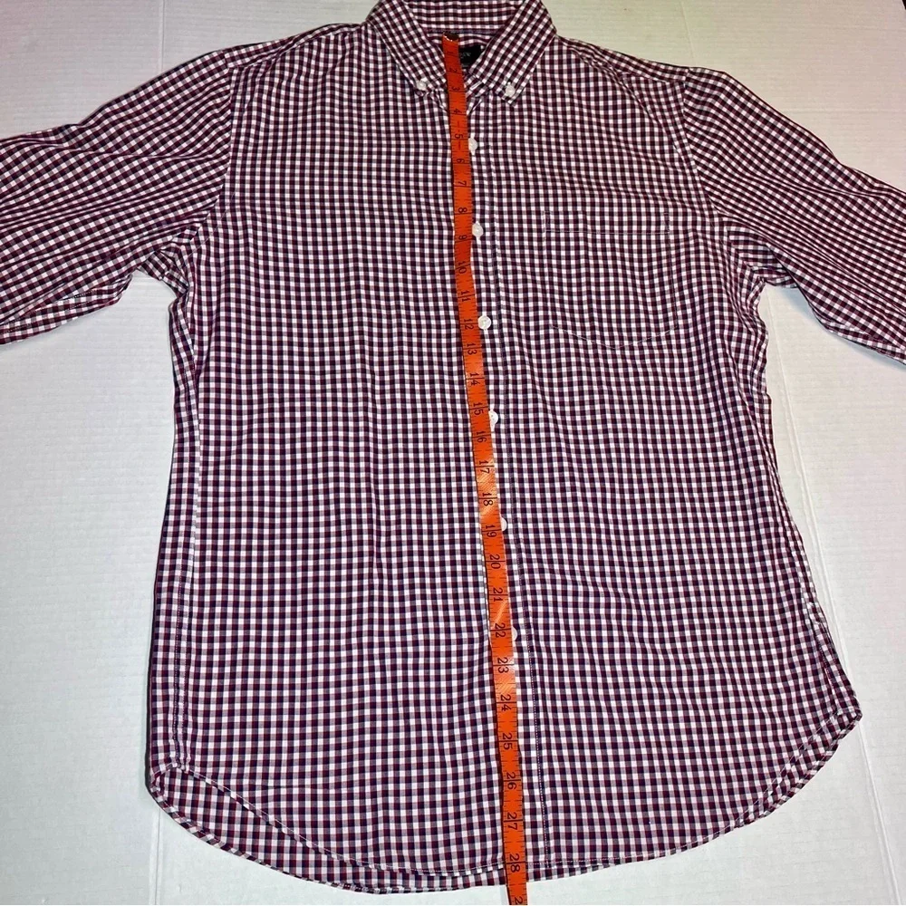 J. Crew Checkered Cotton Shirt Mens Small Button Down Long Sleeve